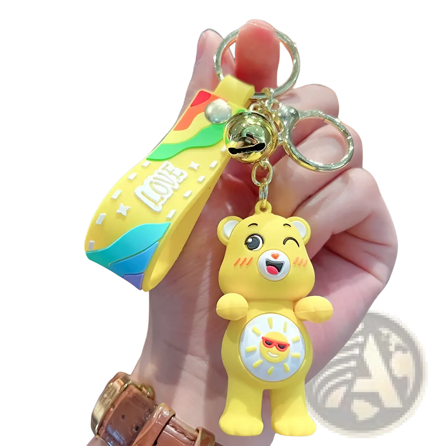 Care Bears Silicone Cartoon Keychain Backpack Pendant