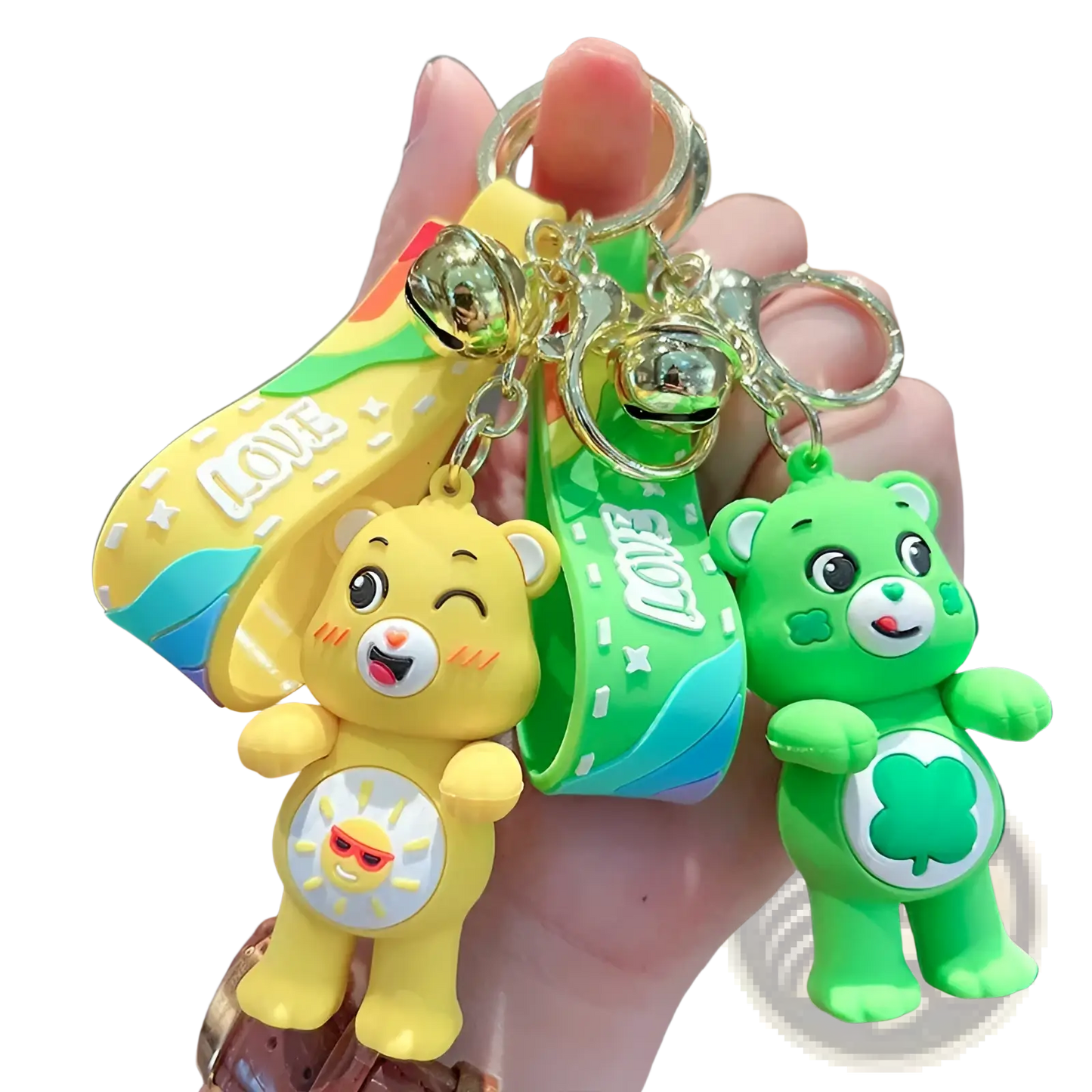 Care Bears Silicone Cartoon Keychain Backpack Pendant