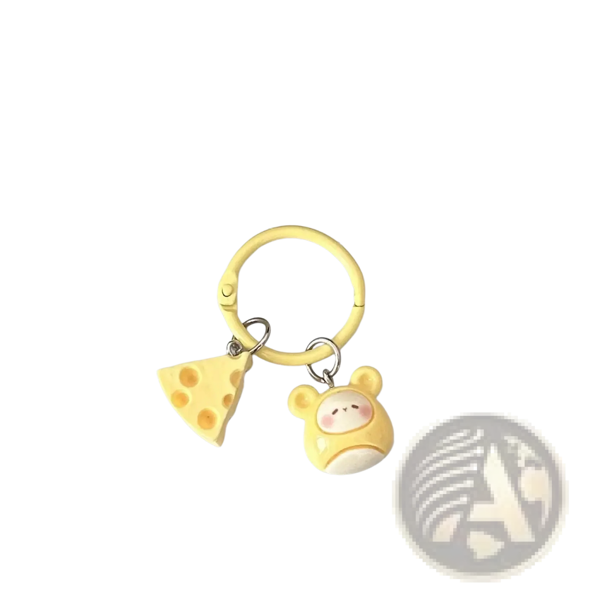 Cheese Mouse Cartoon Keychain Kawaii Bag Charm