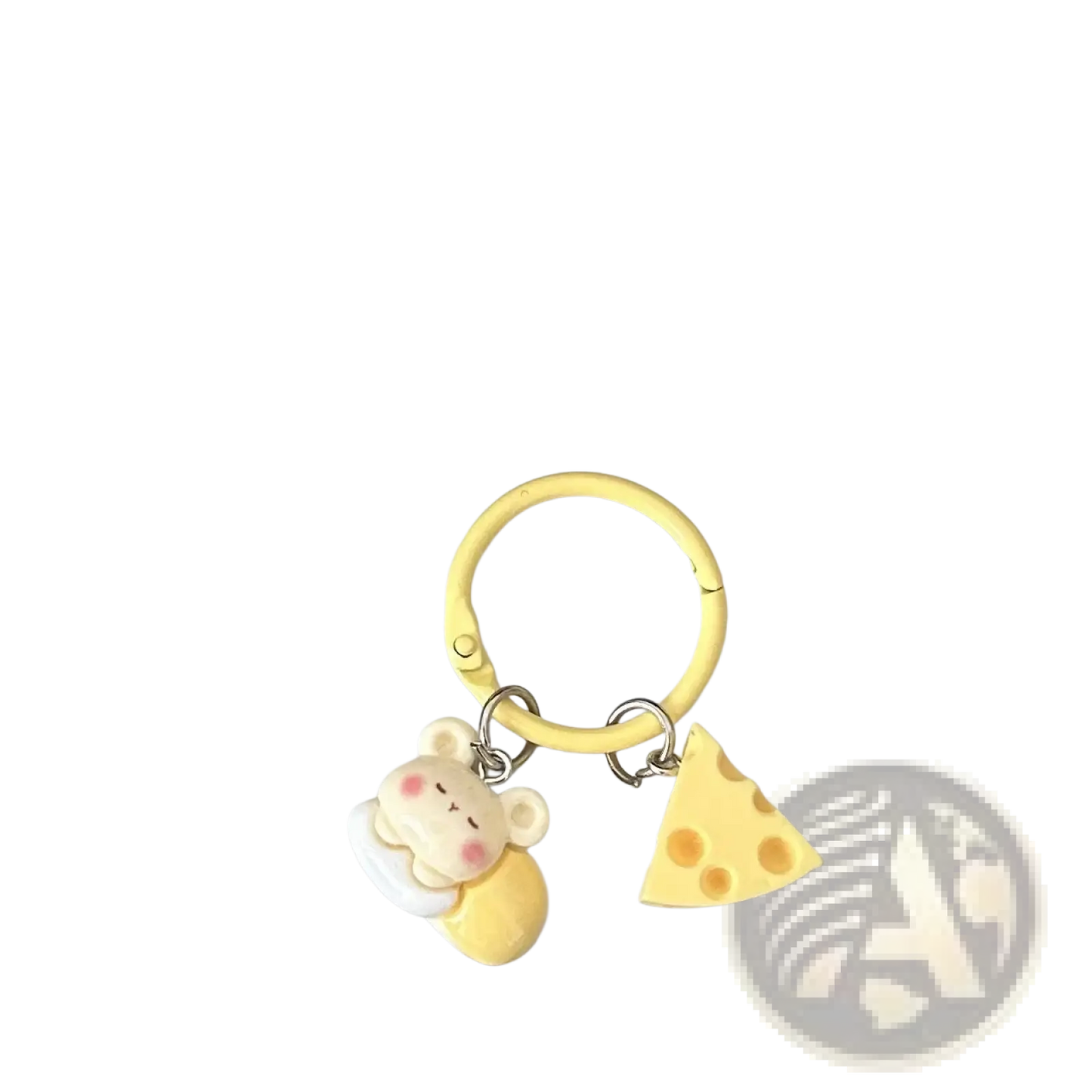 Cheese Mouse Cartoon Keychain Kawaii Bag Charm