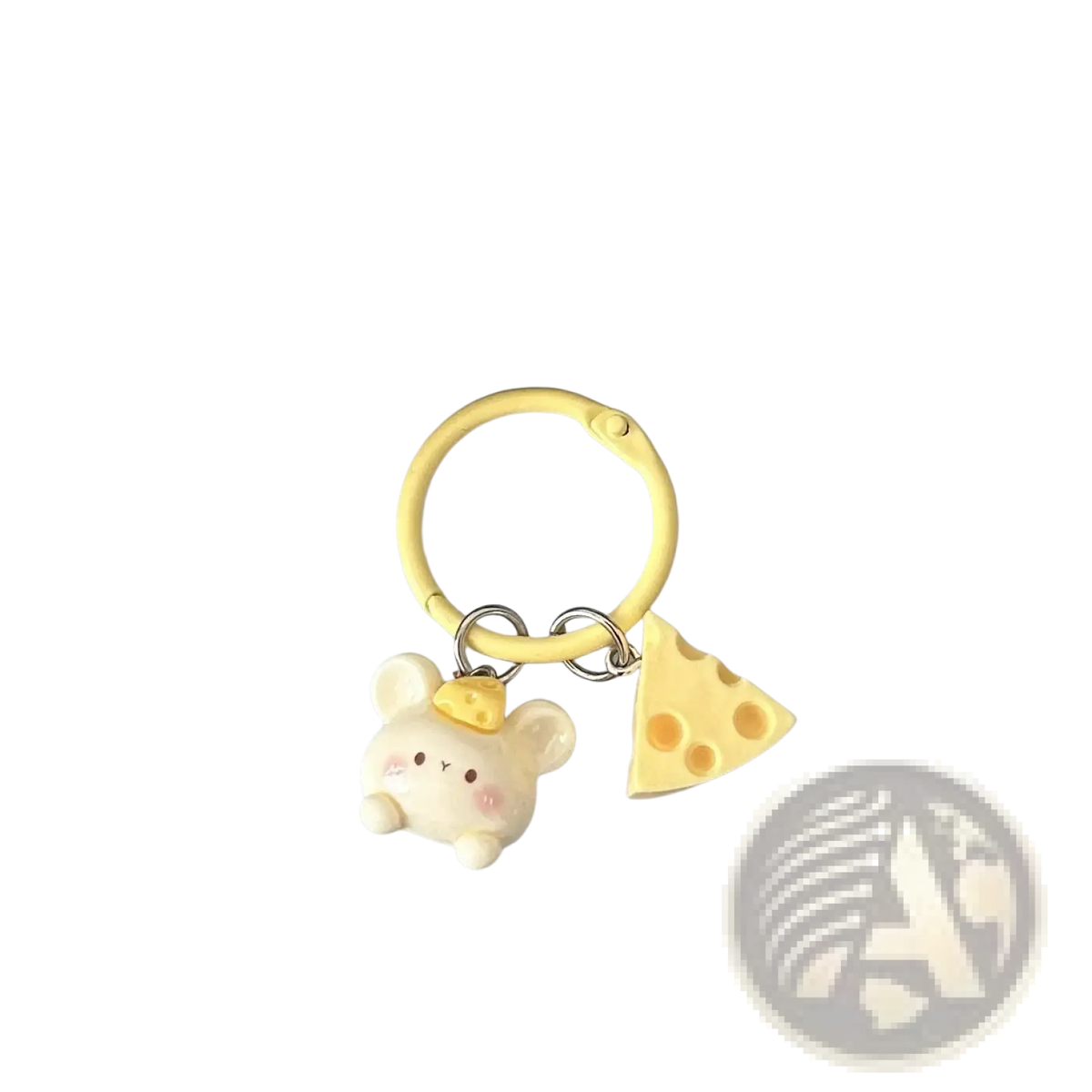 Cheese Mouse Cartoon Keychain Kawaii Bag Charm