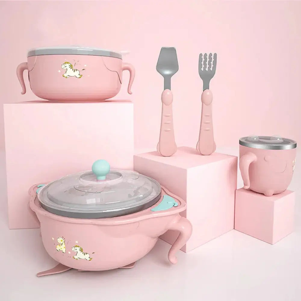 Arbaglobal Unicorn Ceramic Baby Feeding and Tableware Set