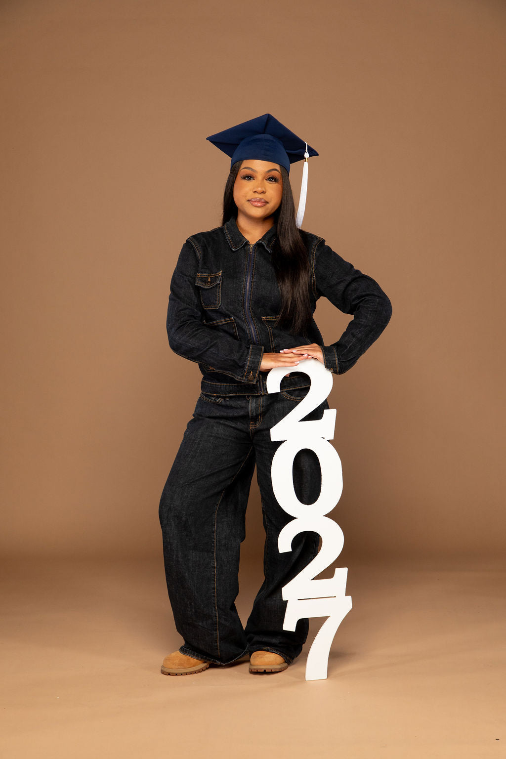 36 inch 2027 Vertical Wood Photo Prop Sign | "LOVE our props!"