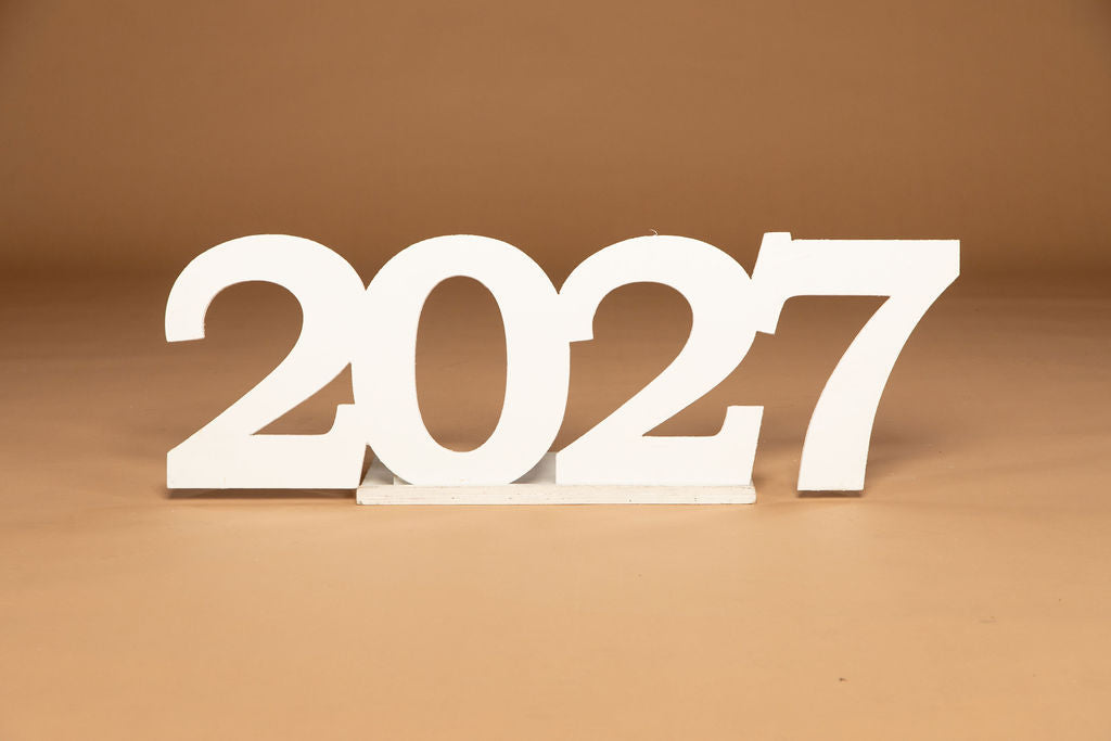 36" Wooden 2027 Senior Photo Prop | "Beautifully Made!"