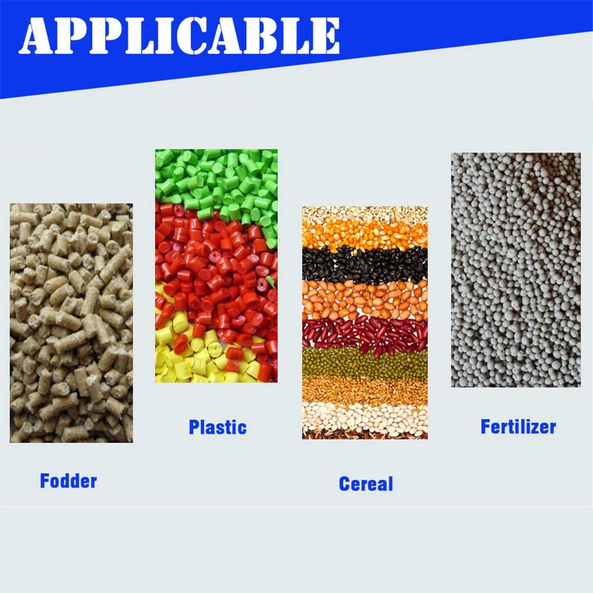 Commercial 110V 4KW Stainless Steel Vertical Feed Mixer Blender [NO PLUG] (SAK40326)