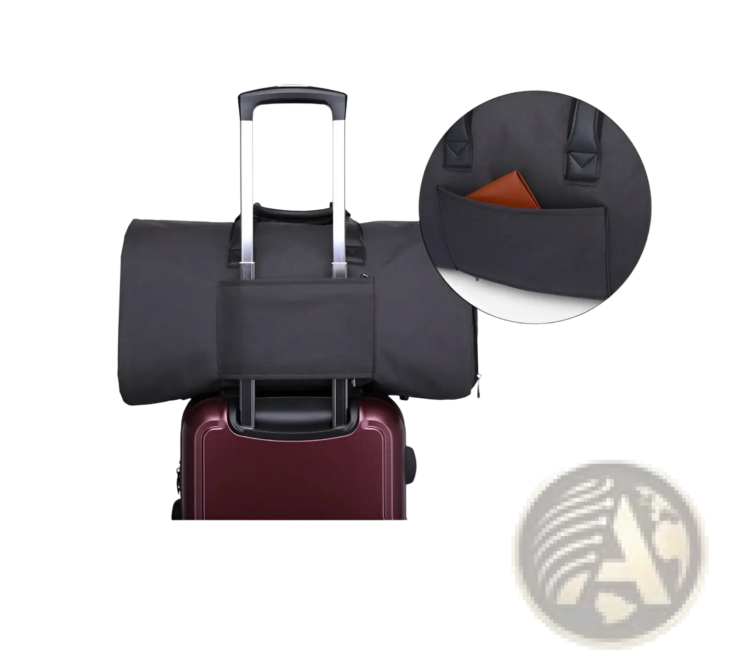 Convertible Garment Travel Bag with Shoe Pocket