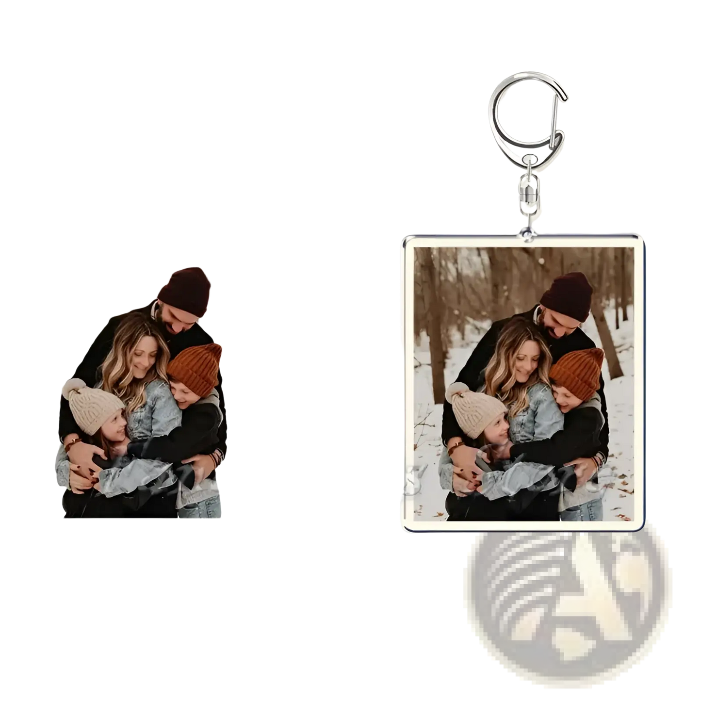 Custom Photo Keychain Personalized Picture Keyring