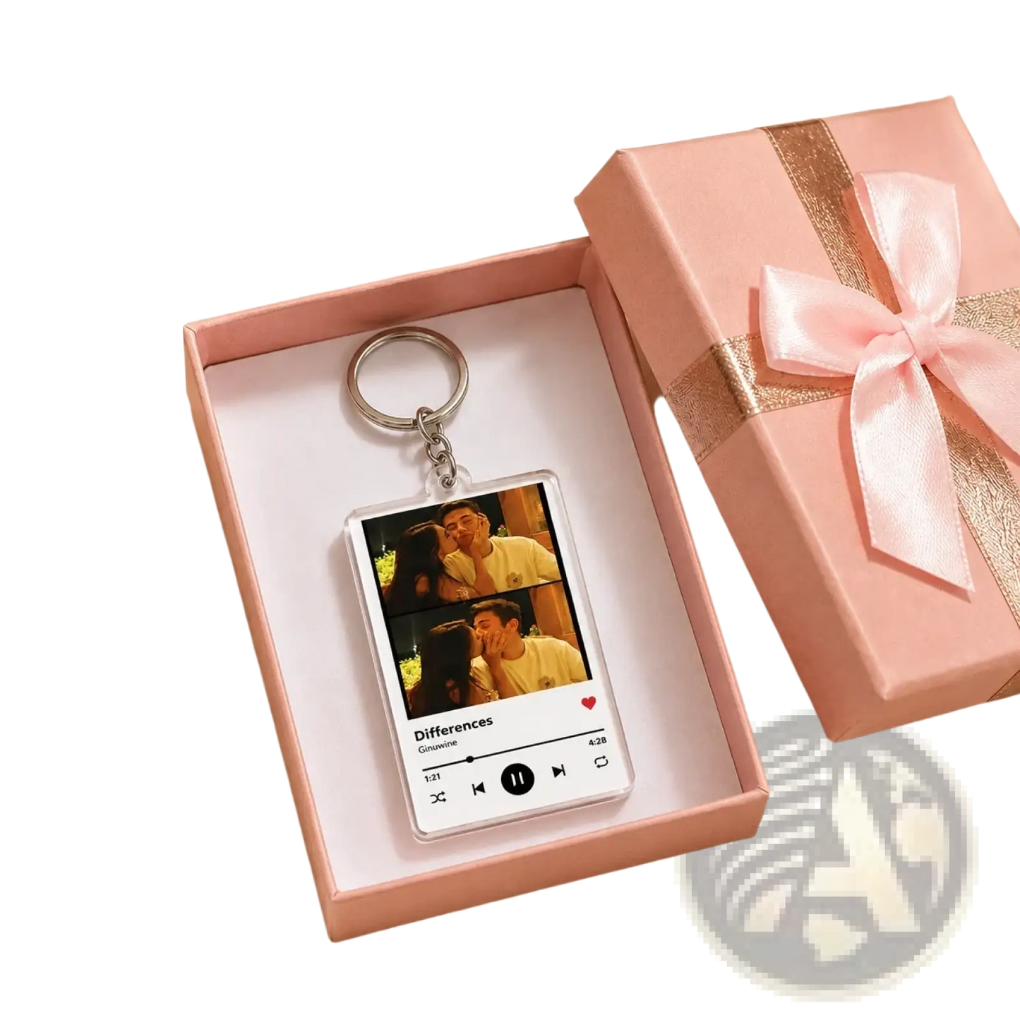 Custom Spotify Music Player Keychain Photo Acrylic Keyring