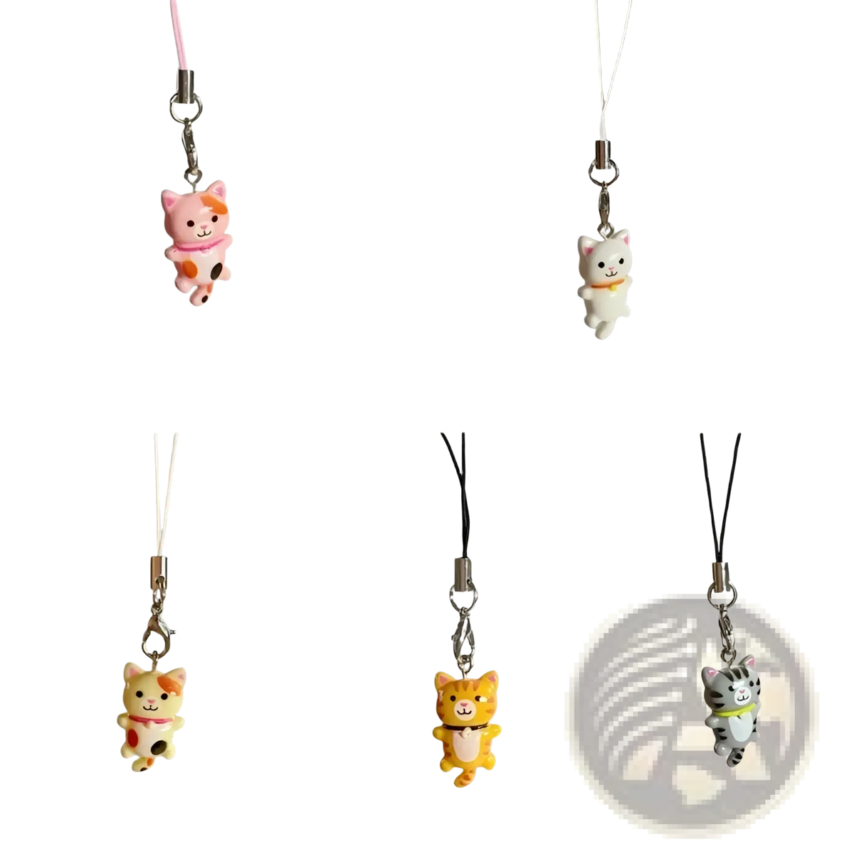 Cute Cat Phone Charm Strap