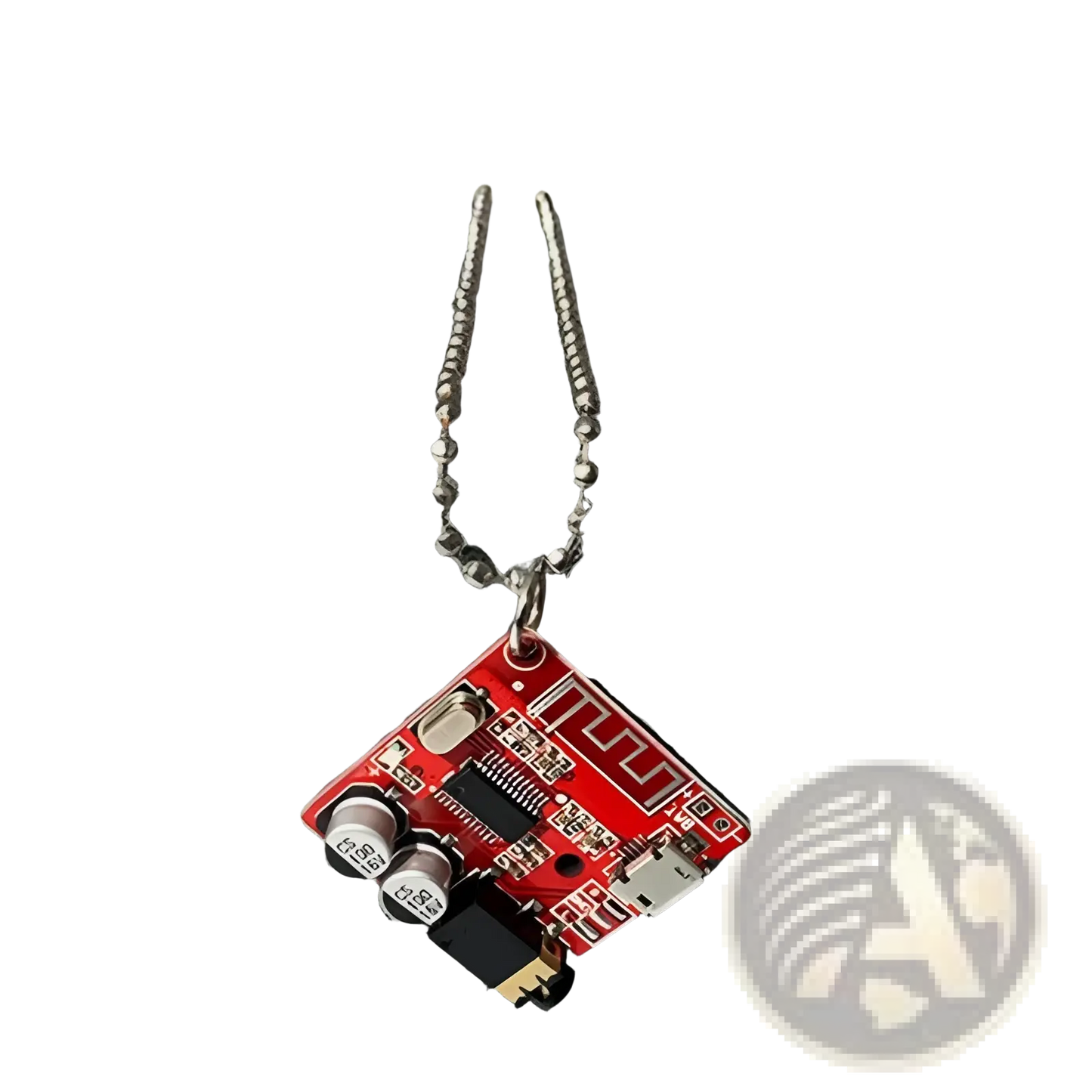 Cyberpunk Led Circuit Board Keychain Pendant