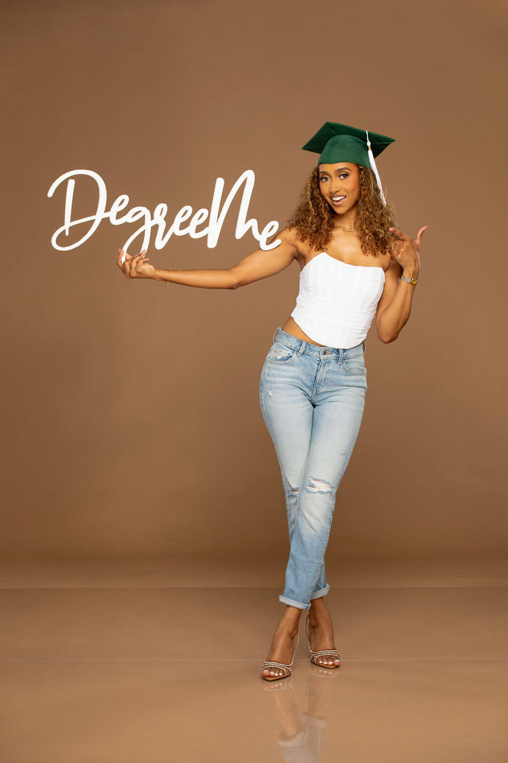 "Degree Me" Wooden Graduation Photo Prop | "Perfect for College Grad Pics!"