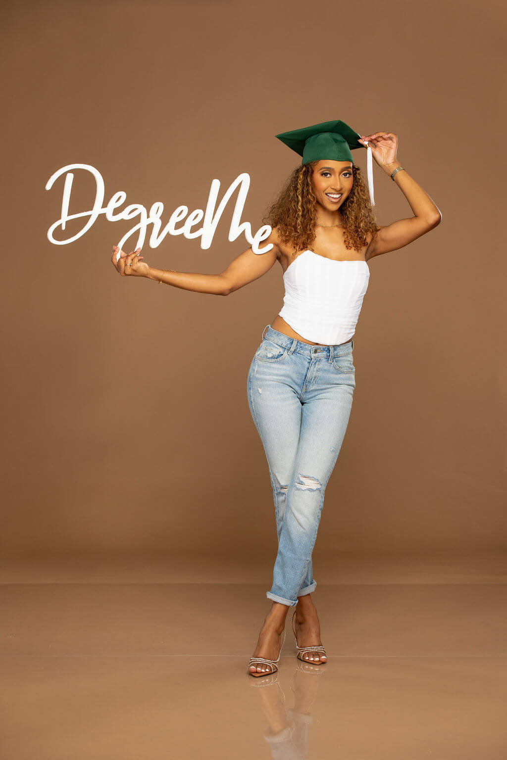 "Degree Me" Wooden Graduation Photo Prop | "Perfect for College Grad Pics!"