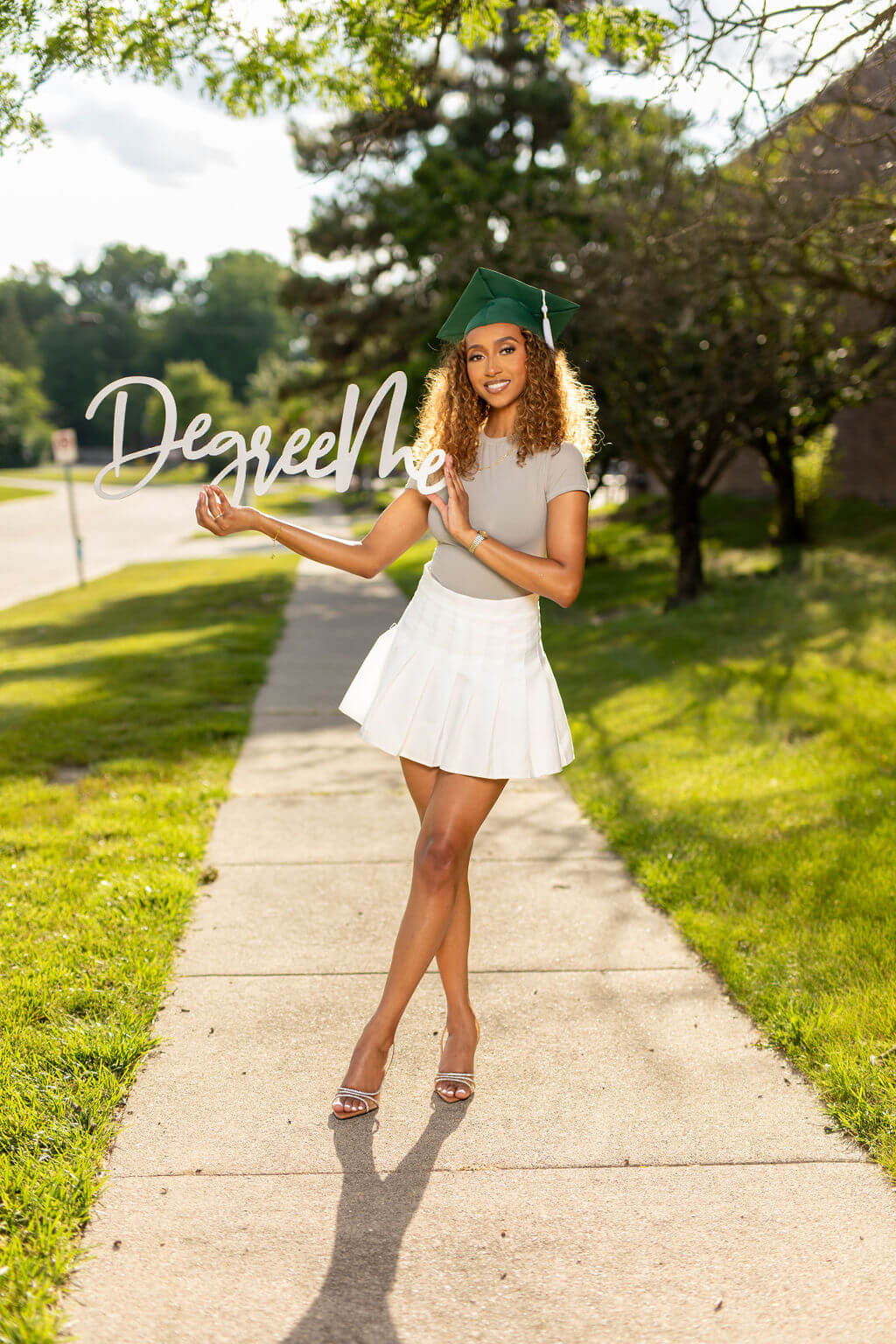 "Degree Me" Wooden Graduation Photo Prop | "Perfect for College Grad Pics!"