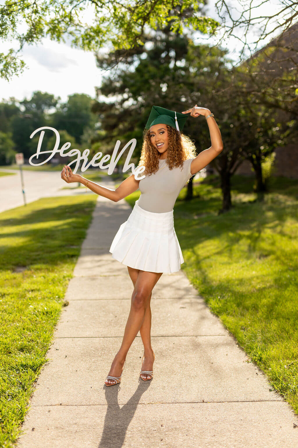 "Degree Me" Wooden Graduation Photo Prop | "Perfect for College Grad Pics!"