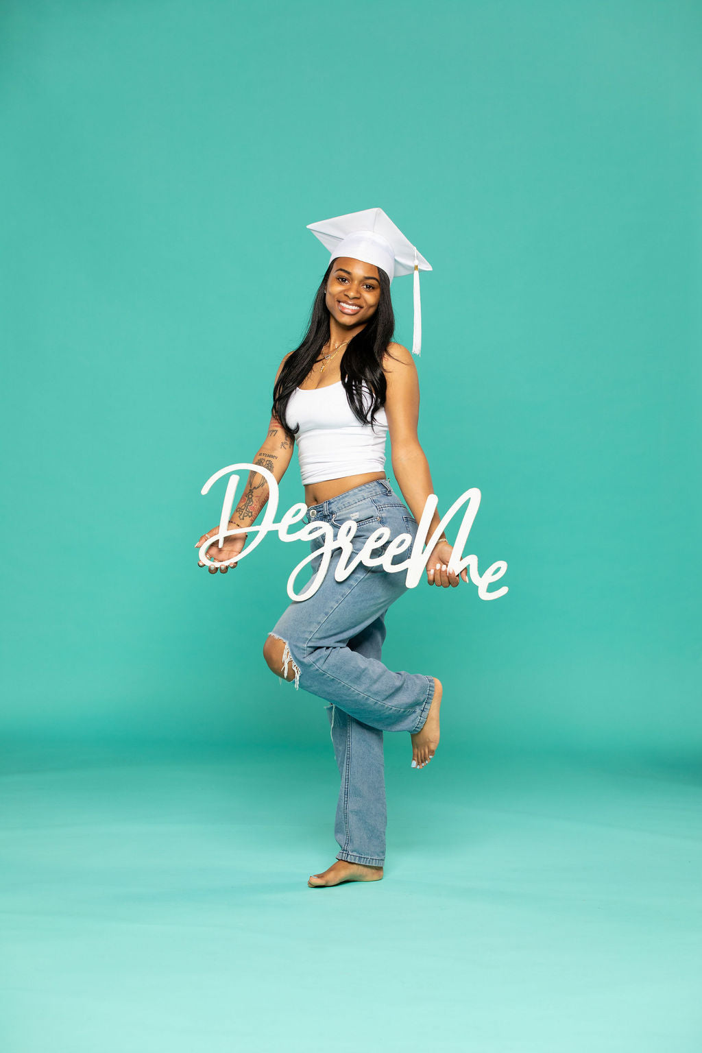 "Degree Me" Wooden Graduation Photo Prop | "Perfect for College Grad Pics!"