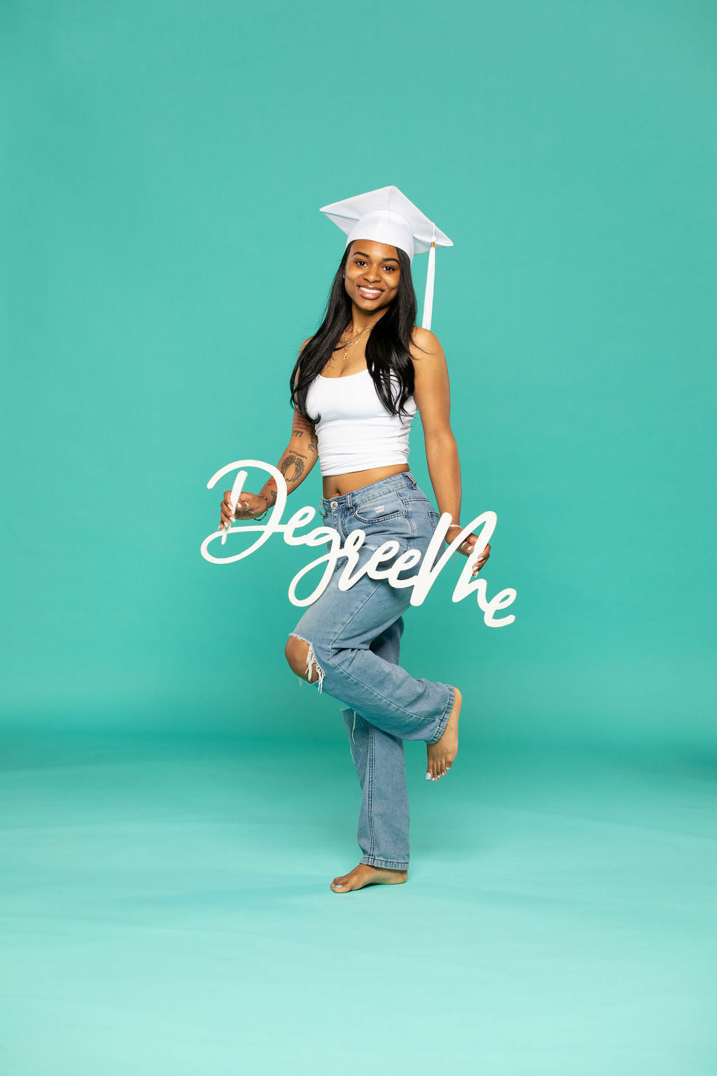 "Degree Me" Wooden Graduation Photo Prop | "Perfect for College Grad Pics!"