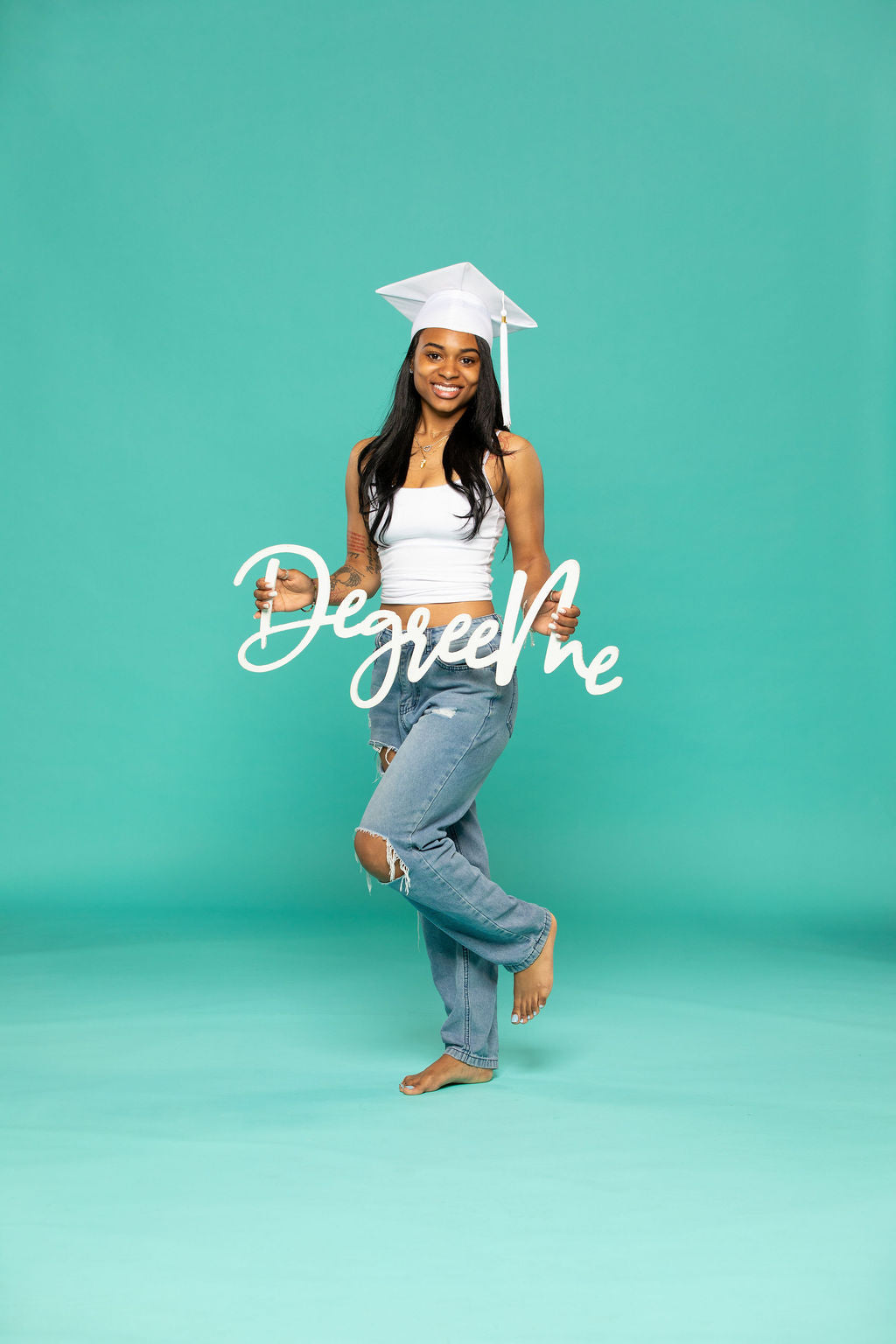 "Degree Me" Wooden Graduation Photo Prop | "Perfect for College Grad Pics!"