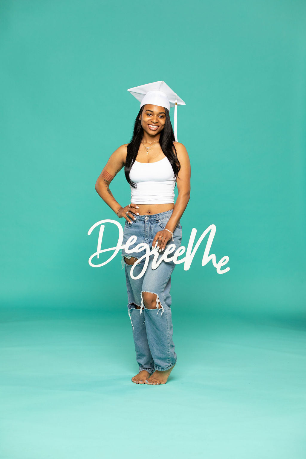 "Degree Me" Wooden Graduation Photo Prop | "Perfect for College Grad Pics!"