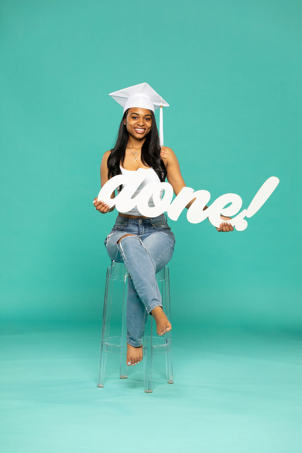 Giant 'Done!' Graduation Photo Prop | 3- Foot Wooden Sign for Senior Picture