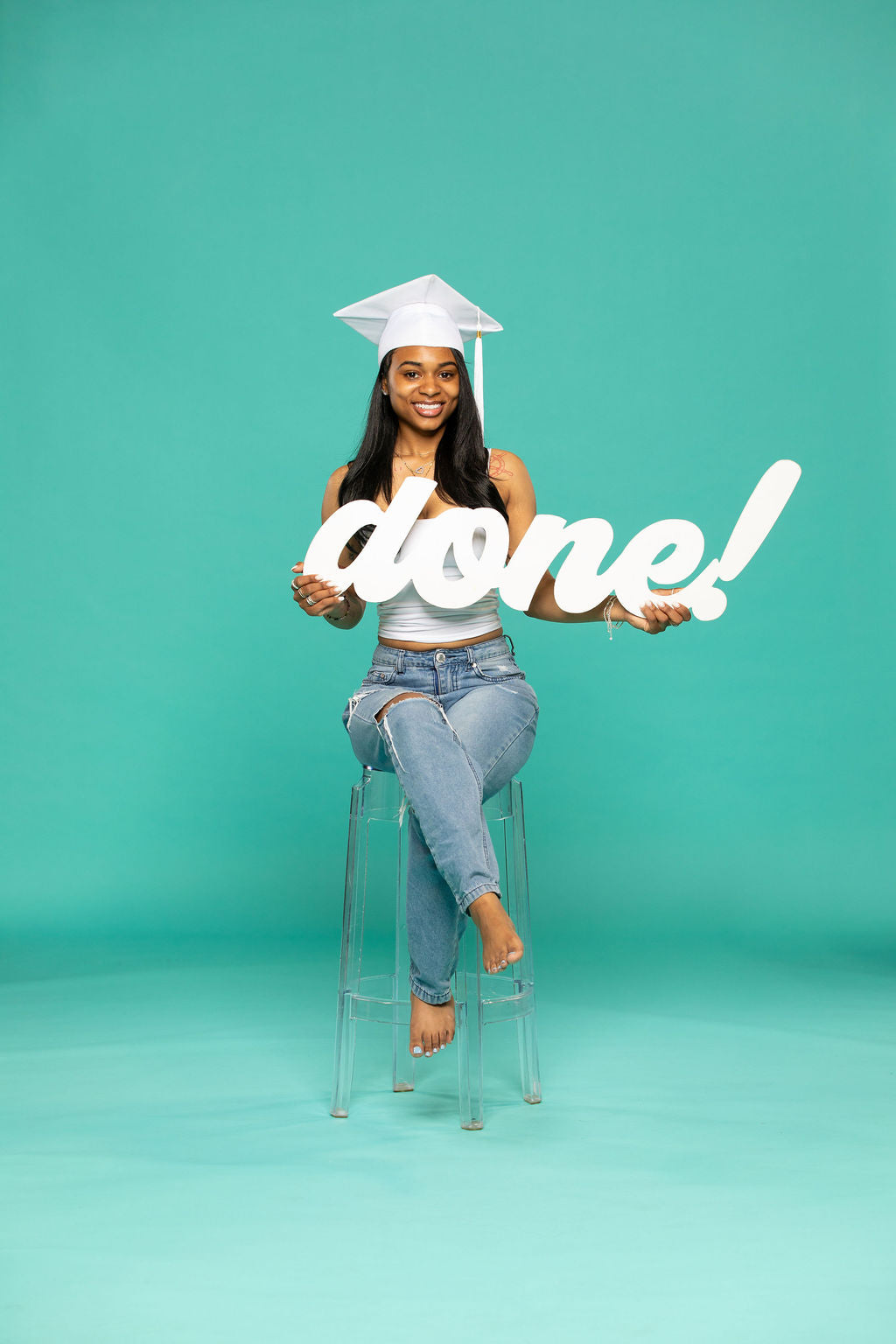 Giant 'Done!' Graduation Photo Prop | 3- Foot Wooden Sign for Senior Picture