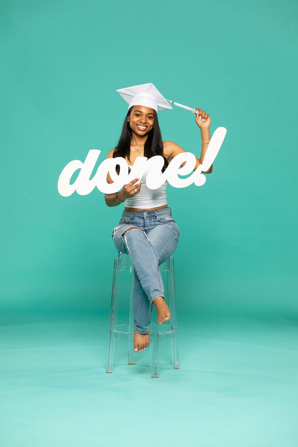 Giant 'Done!' Graduation Photo Prop | 3- Foot Wooden Sign for Senior Picture