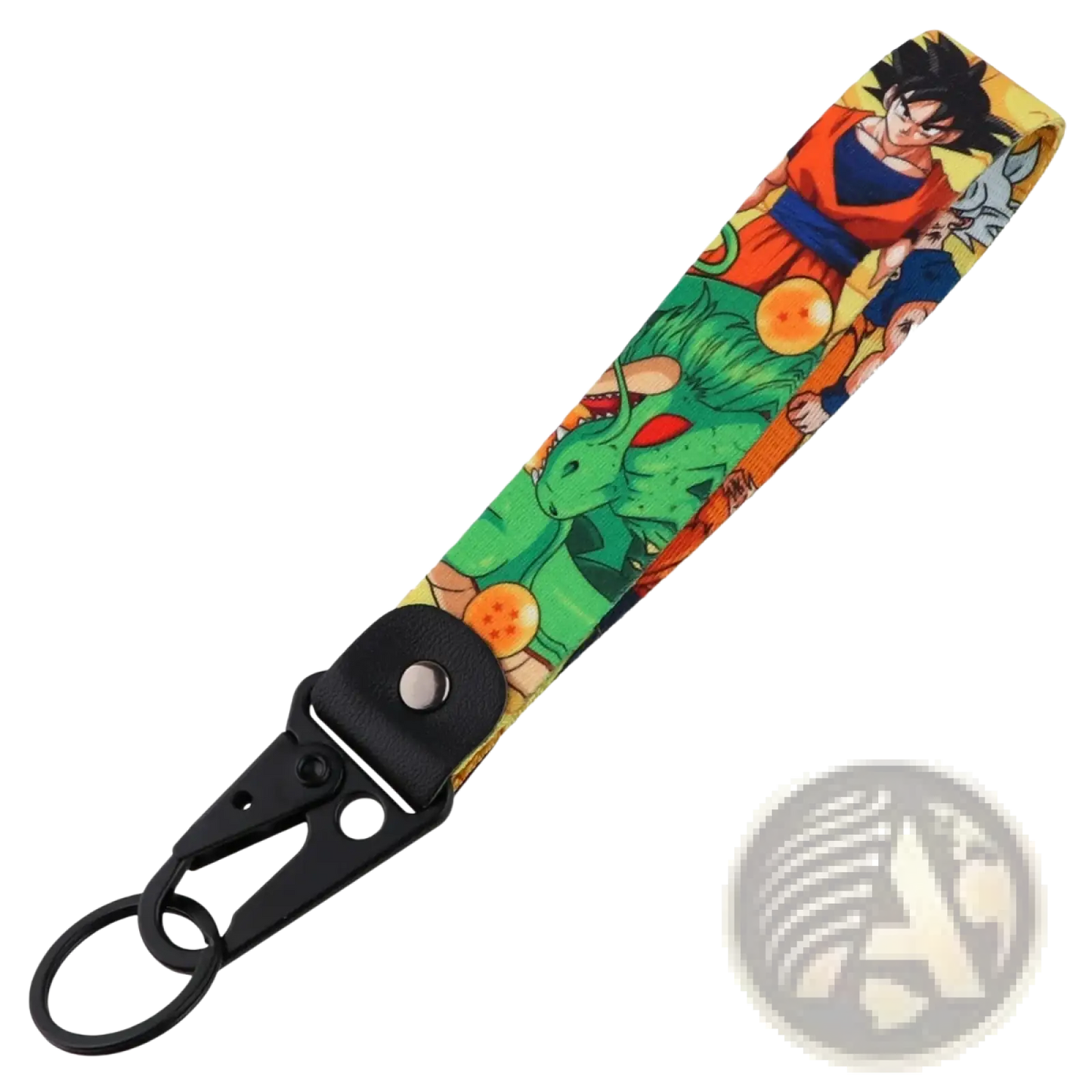 Dragon Ball z Goku and Vegeta Fabric Lanyard Keychain Set