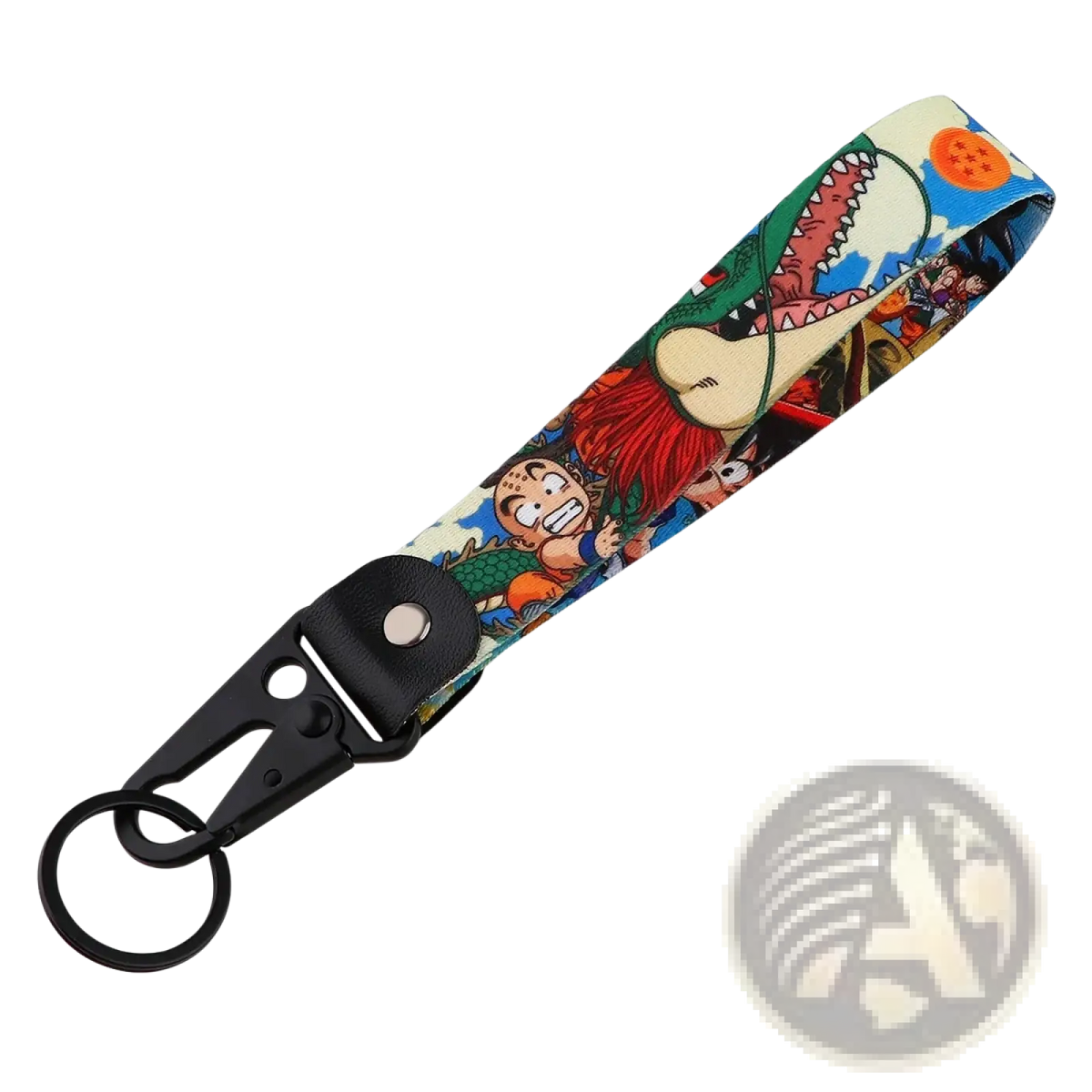 Dragon Ball z Goku and Vegeta Fabric Lanyard Keychain Set
