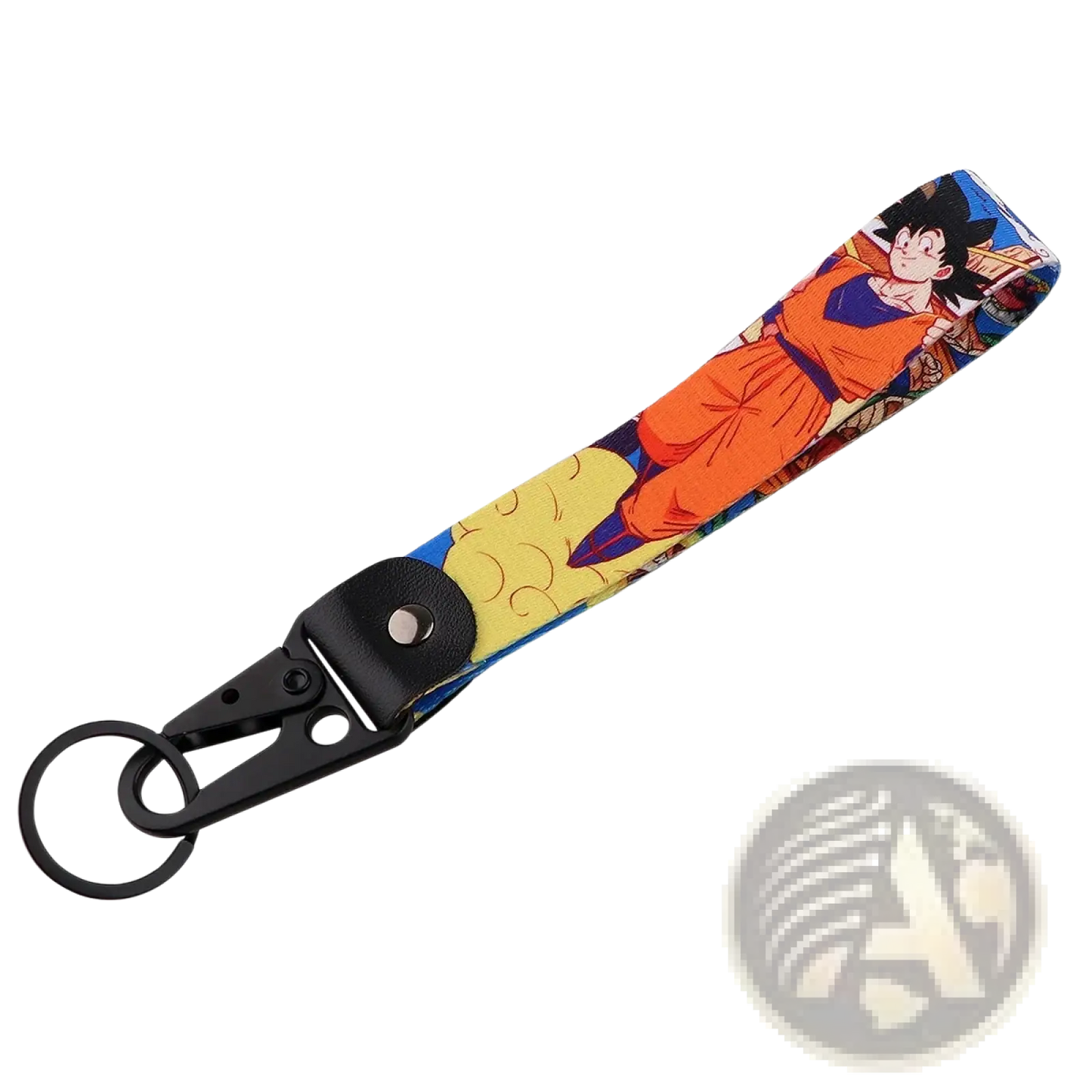 Dragon Ball z Goku and Vegeta Fabric Lanyard Keychain Set