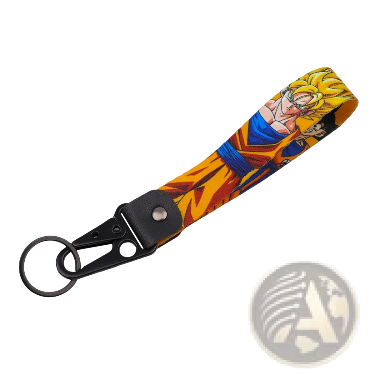 Dragon Ball z Goku and Vegeta Fabric Lanyard Keychain Set