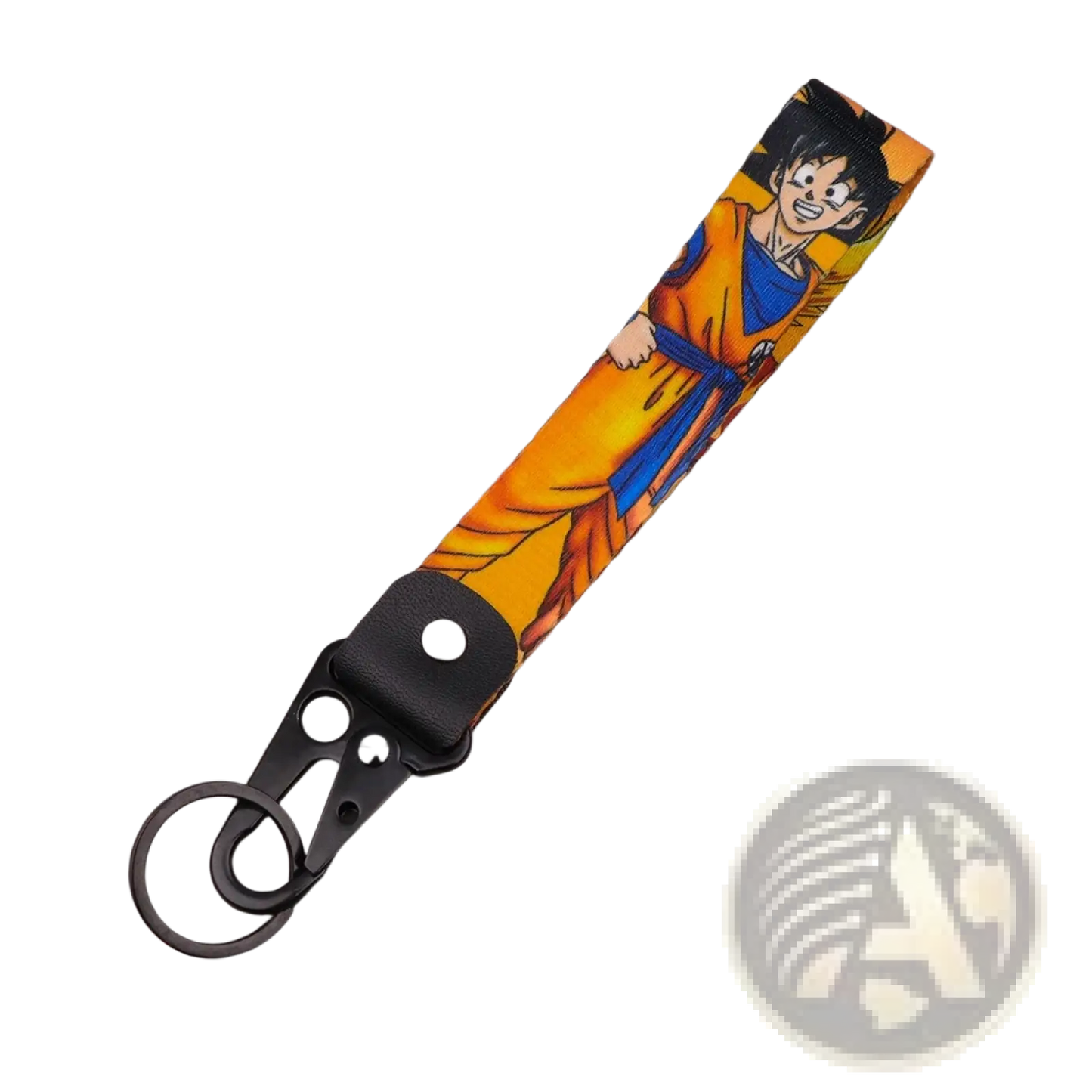 Dragon Ball z Goku and Vegeta Fabric Lanyard Keychain Set