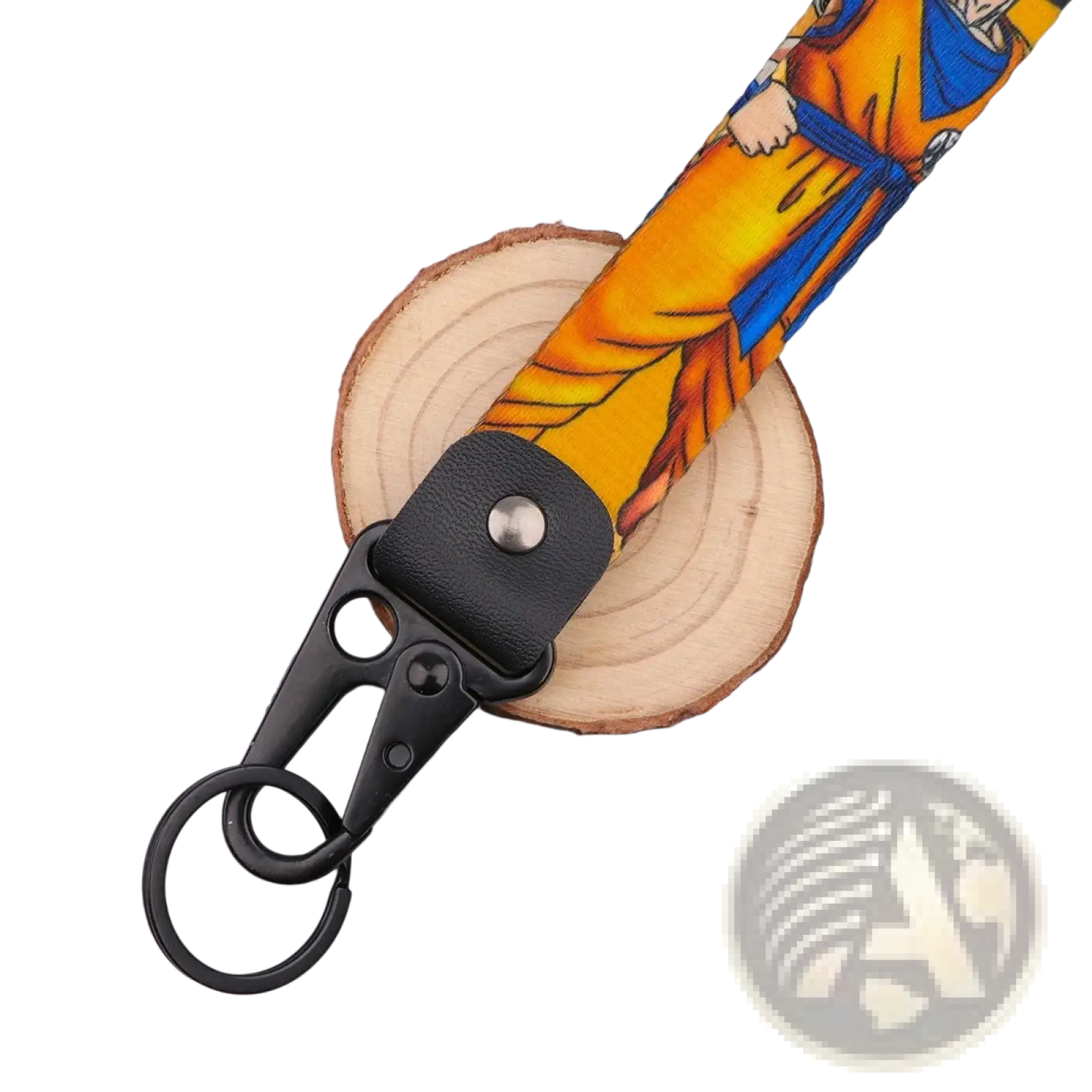 Dragon Ball z Goku and Vegeta Fabric Lanyard Keychain Set