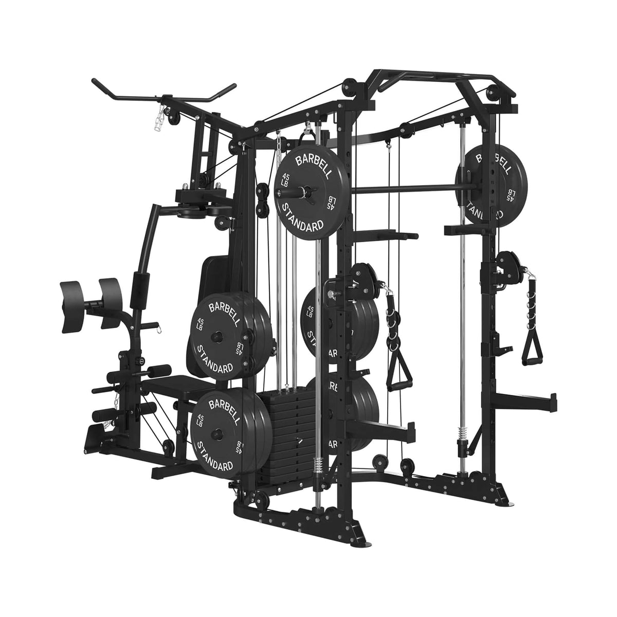 Dual Station Smith Machine With Cable Crossover Home Gym (SAK24079)