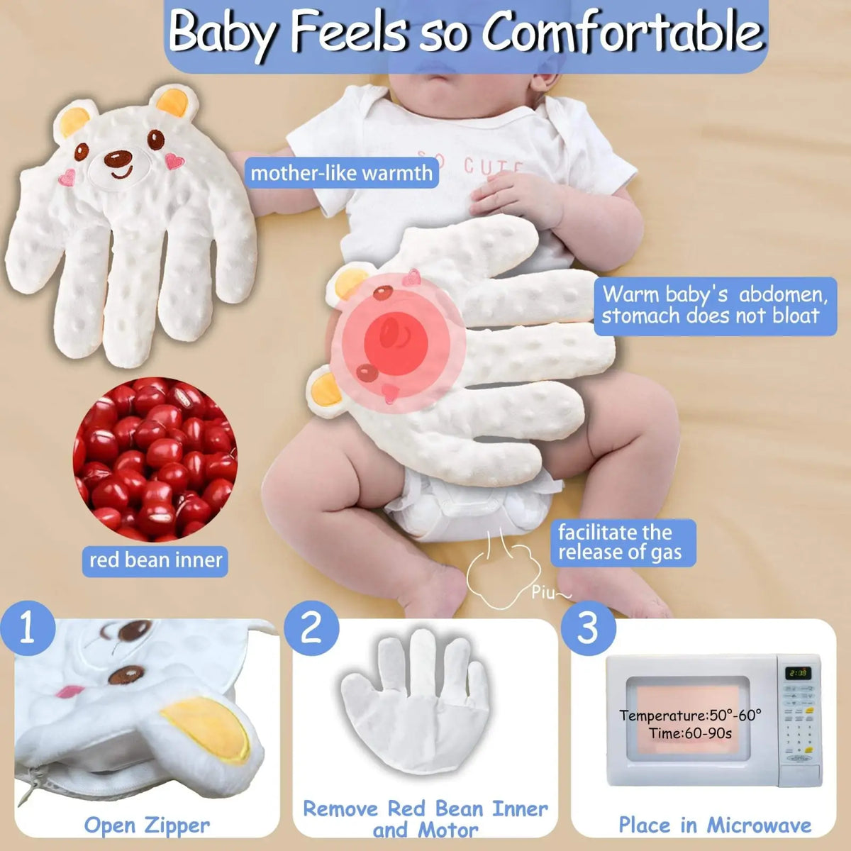 Electric Baby Soothing Palm Automatic Patting Toy Plush