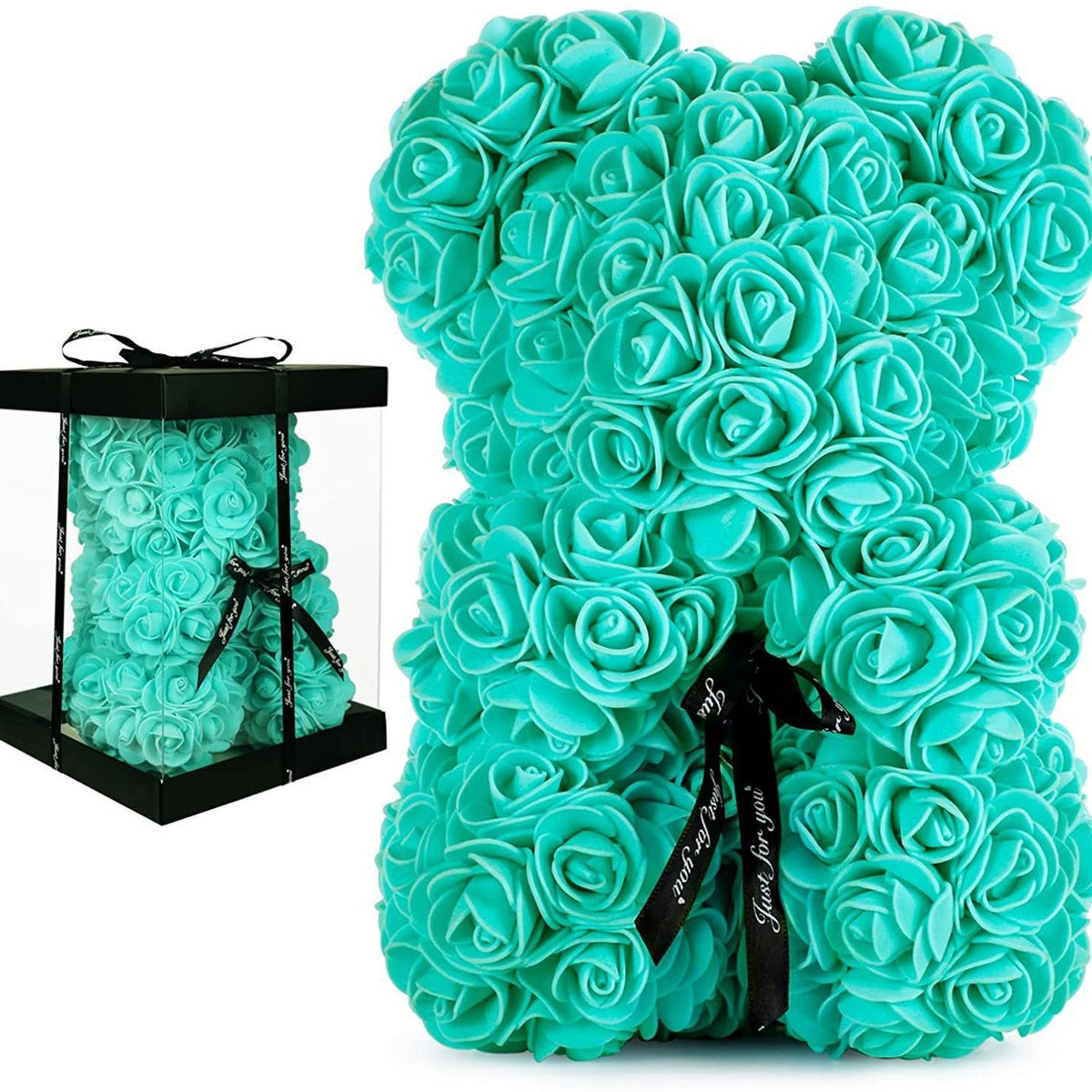 Mother's Day Gift 25cm Foam Flower Bear PE Rose Flower Bear PVC Gift Box Valentine's Day Cross-border Bestseller