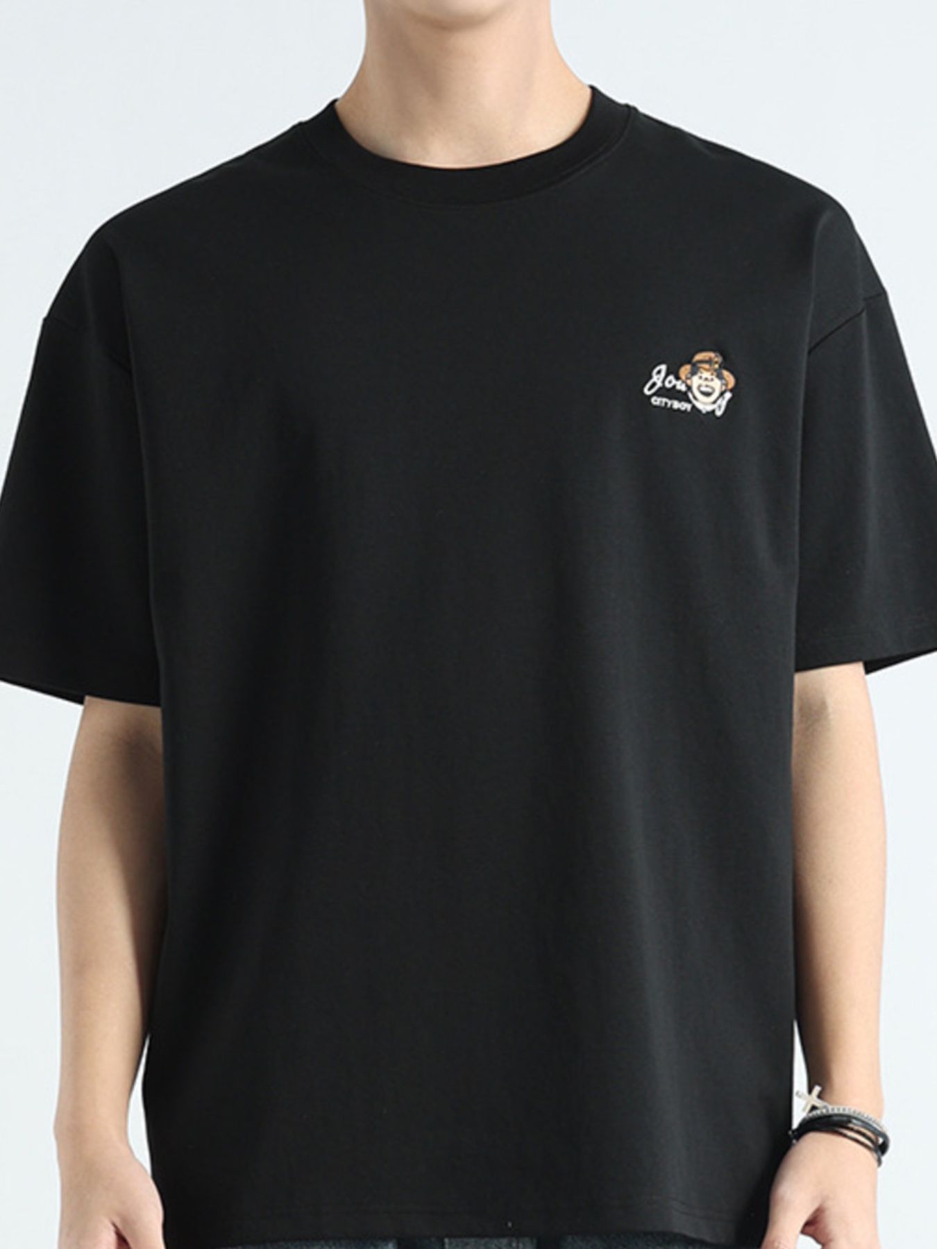 Men's Plus Size Round Neck Short Sleeve T-Shirt