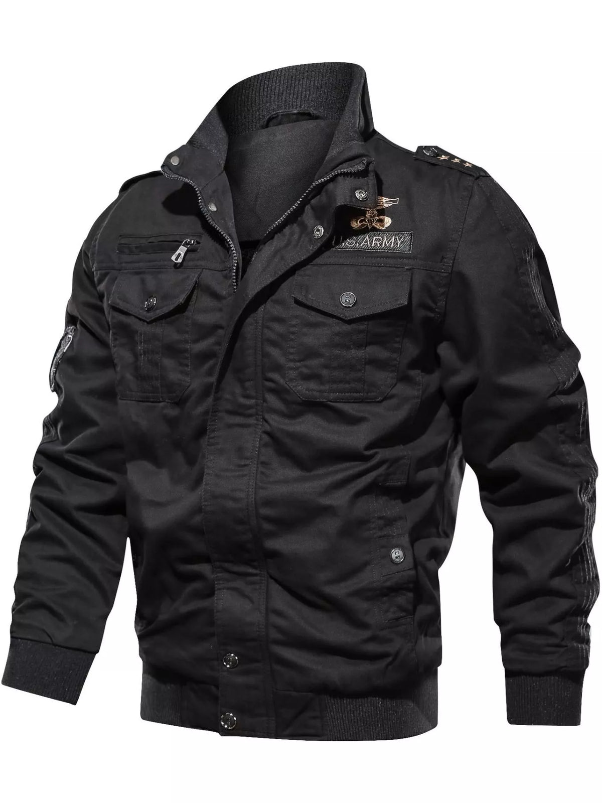 Men's Plus Size Zip Up Lightweight Bomber Jacket