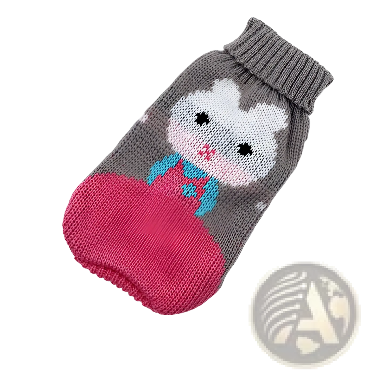 Festive Knit Pet Sweater Snowflake Winter Dog Apparel