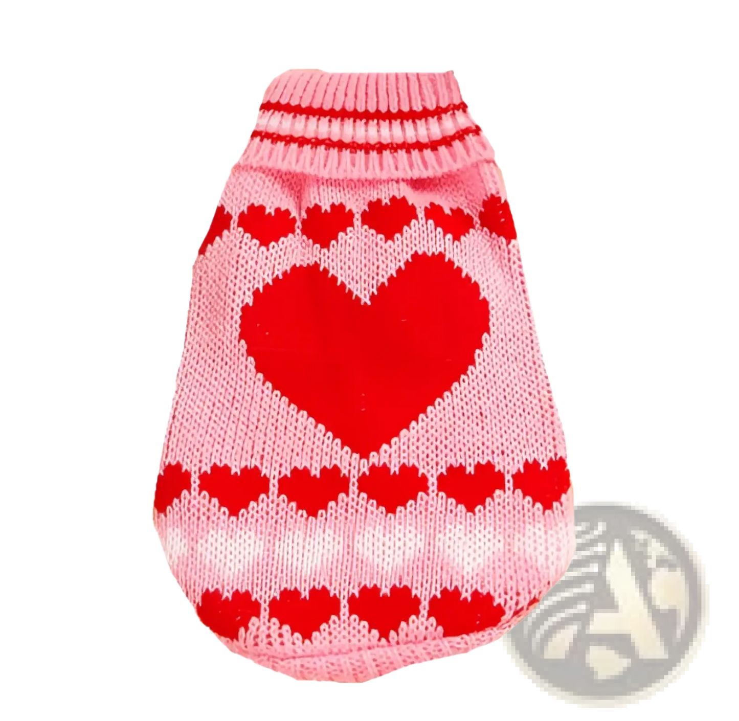 Festive Knit Pet Sweater Snowflake Winter Dog Apparel