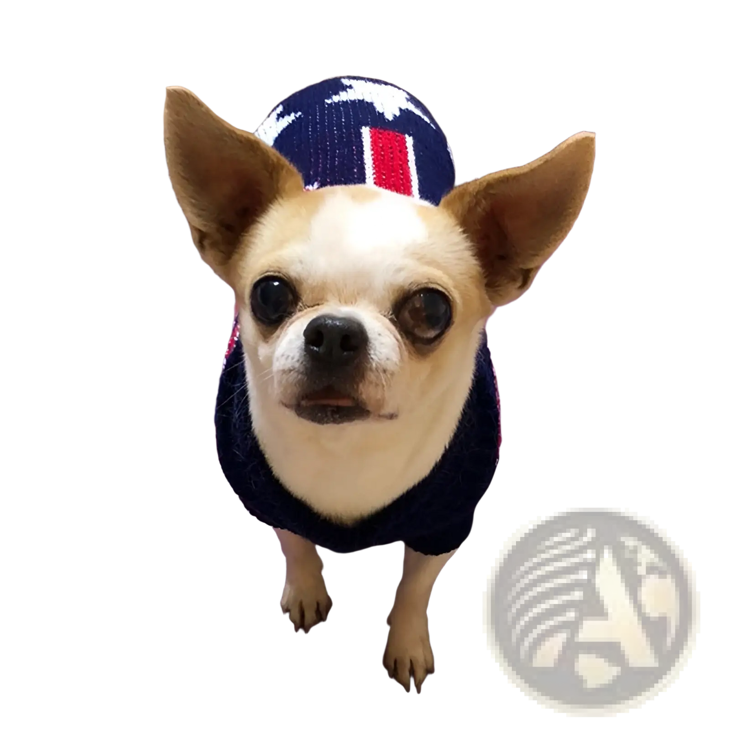 Festive Knit Pet Sweater Snowflake Winter Dog Apparel