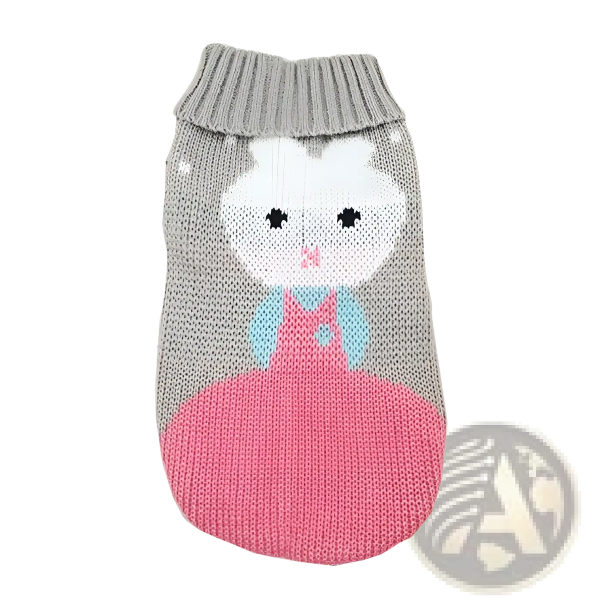 Festive Knit Pet Sweater Snowflake Winter Dog Apparel
