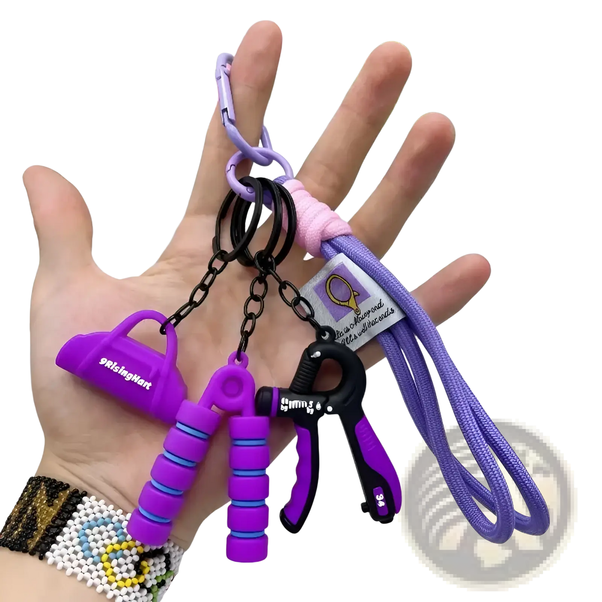 Fitness Keychain Mini Gym Equipment Bag Pendant