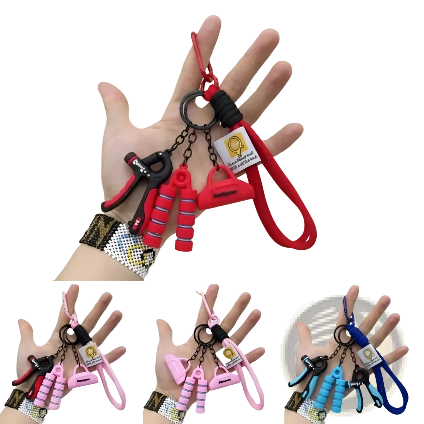 Fitness Keychain Mini Gym Equipment Bag Pendant