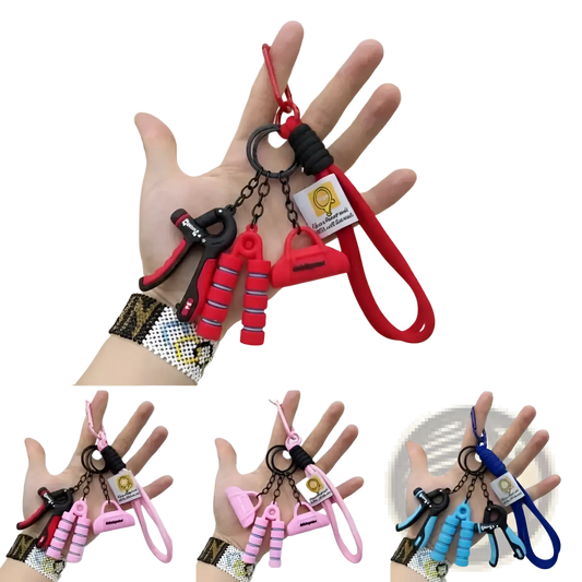 Fitness Keychain Mini Gym Equipment Bag Pendant