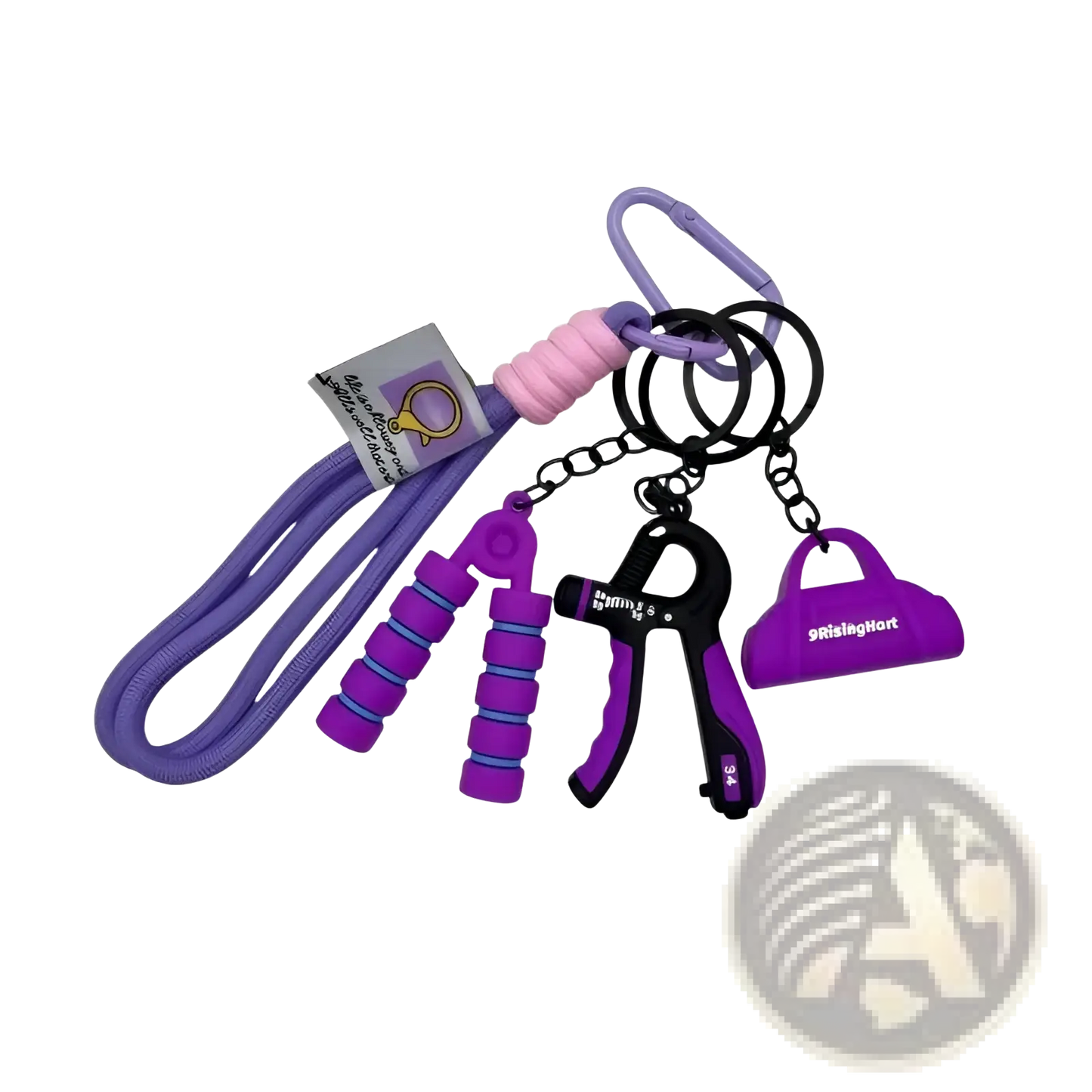 Fitness Keychain Mini Gym Equipment Bag Pendant