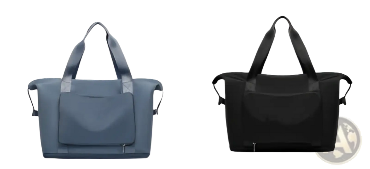 Foldable Gym Bag Waterproof Travel Duffel with Shoe Pocket
