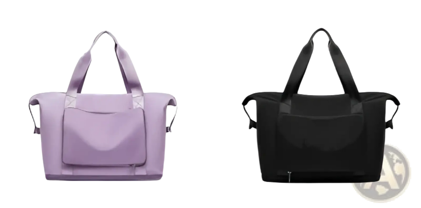 Foldable Gym Bag Waterproof Travel Duffel with Shoe Pocket