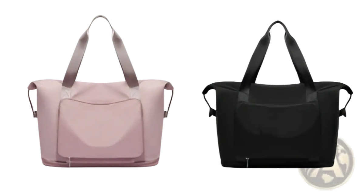 Foldable Gym Bag Waterproof Travel Duffel with Shoe Pocket