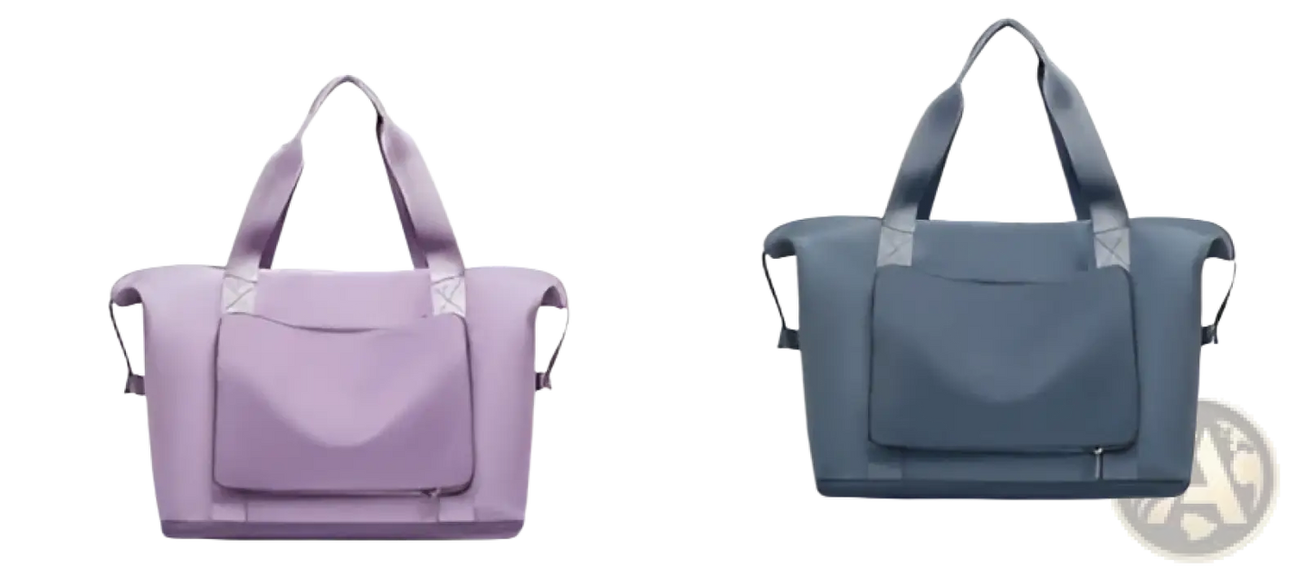 Foldable Gym Bag Waterproof Travel Duffel with Shoe Pocket