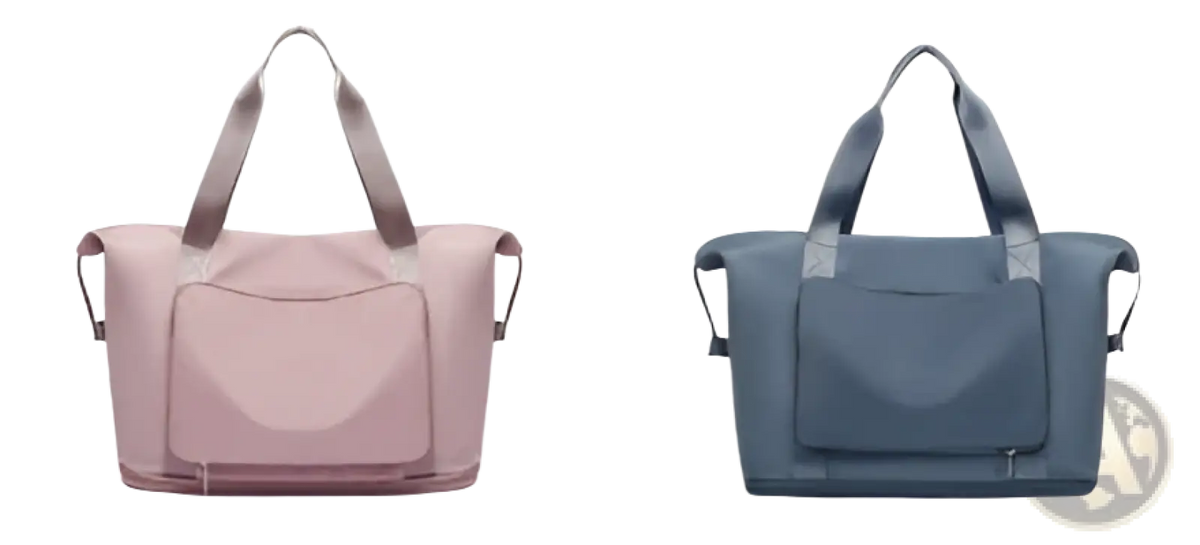 Foldable Gym Bag Waterproof Travel Duffel with Shoe Pocket