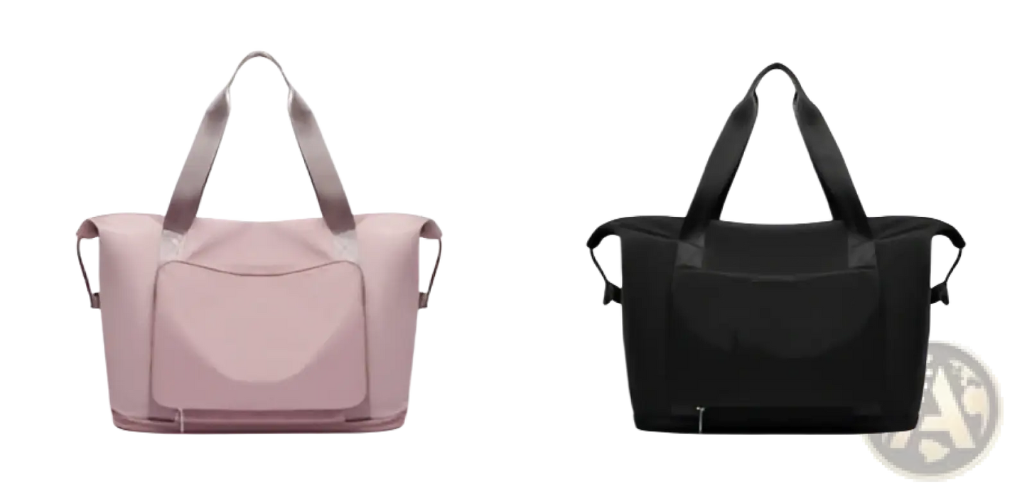 Foldable Gym Bag Waterproof Travel Duffel with Shoe Pocket